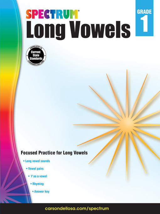 Title details for Long Vowels, Grade 1 by Spectrum - Available